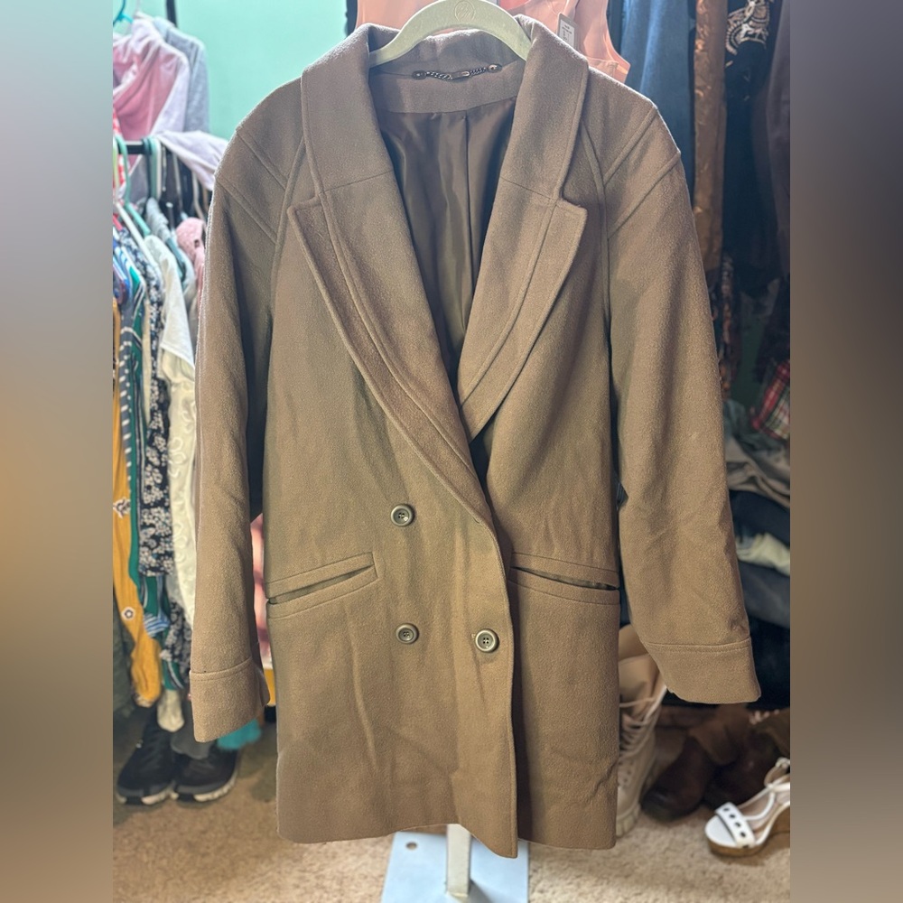 Your Sixth Sense Brown Wool Coat